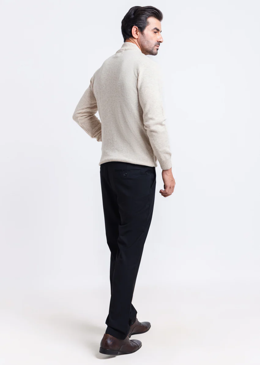 Fog-Turtle Neck Zipper Full Sleeves Sweater (902-14) - Image 2