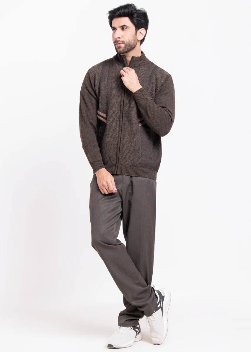 Brahmin-Turtle Neck Zipper Full Sleeves Sweater (906-14) - Image 3