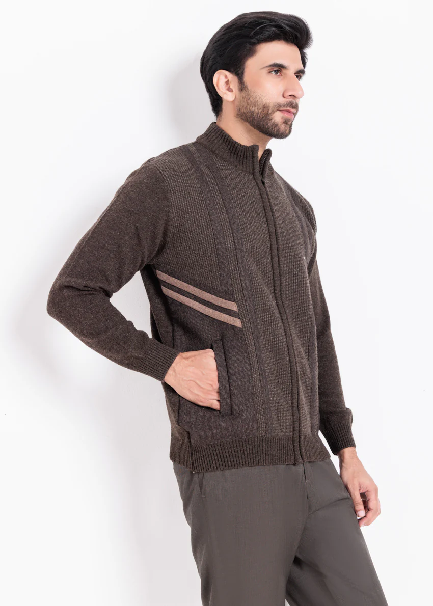 Brahmin-Turtle Neck Zipper Full Sleeves Sweater (906-14) - Image 4
