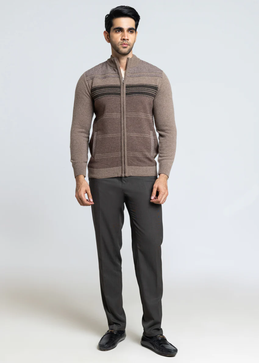 Br-Sugar-Turtle Neck Zipper Full Sleeves Sweater (918-14) - Image 3