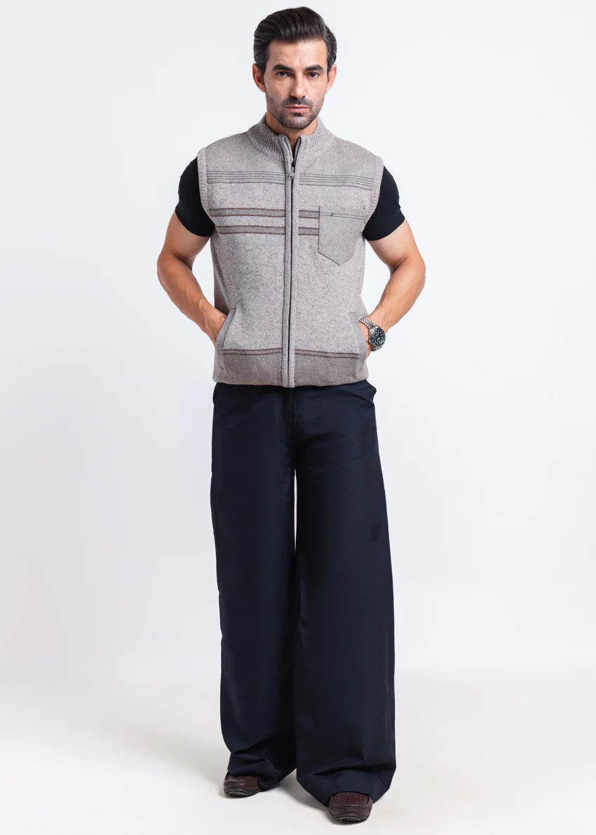 String-Turtle Neck Zipper Sando Sweater (981-14) - Image 4