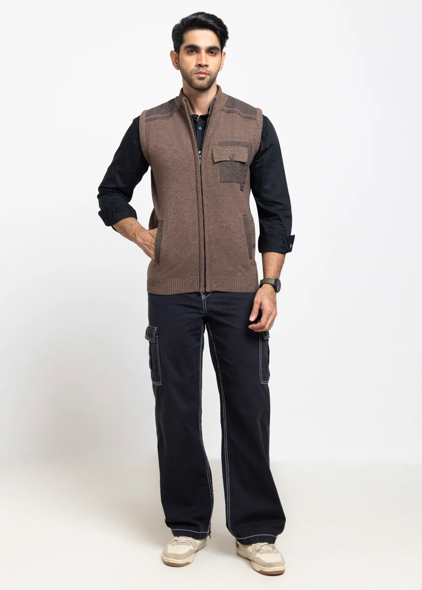 N-Sand-Turtle Neck Zipper Sando Sweater (985-14) - Image 3