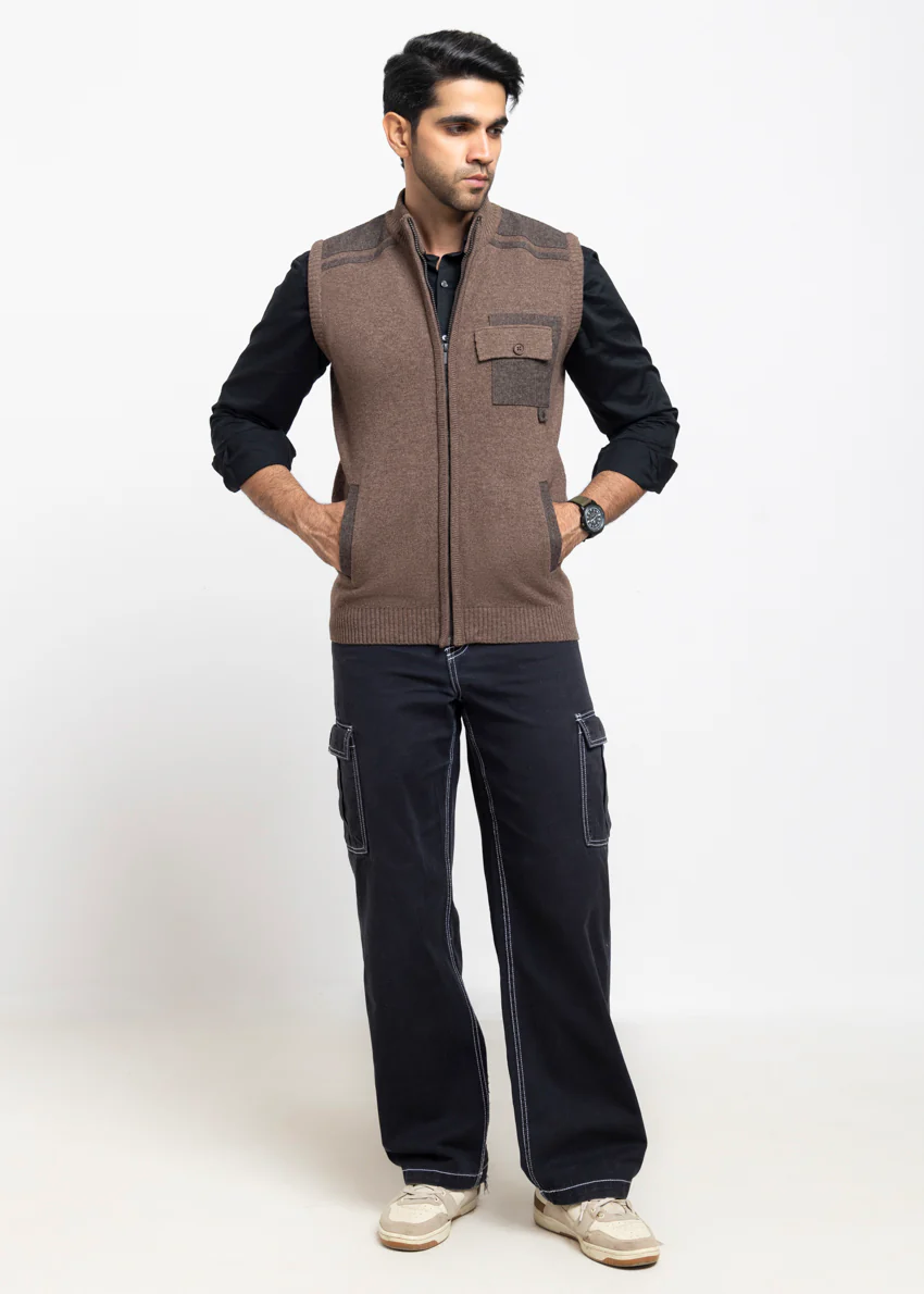 N-Sand-Turtle Neck Zipper Sando Sweater (985-14) - Image 4