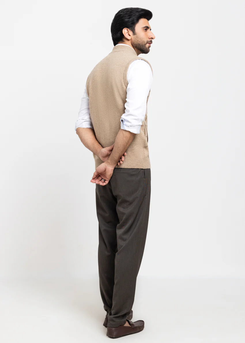 Mushroom-Turtle Neck Zipper Sando Sweater (991-14) - Image 2