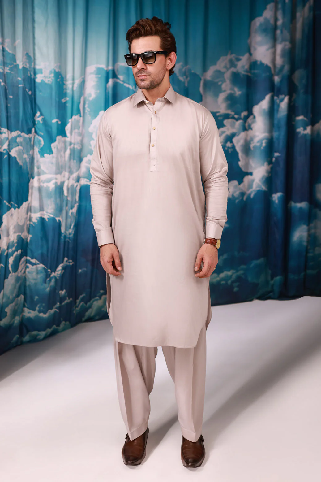 ALBASTER-COTTON DOBBY-SHALWAR SUIT  - (GSSW24-009) - Image 3