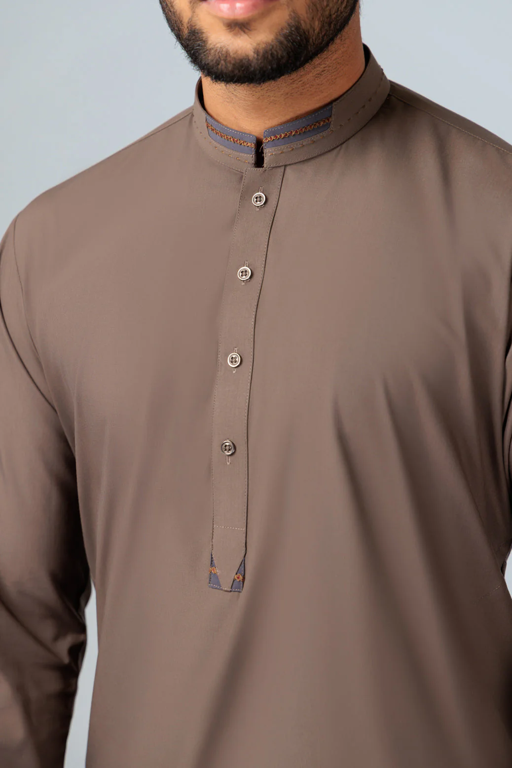 ARMY-BLENDED-KURTA PAJAMA TROUSER (KSS23-035) - Image 3