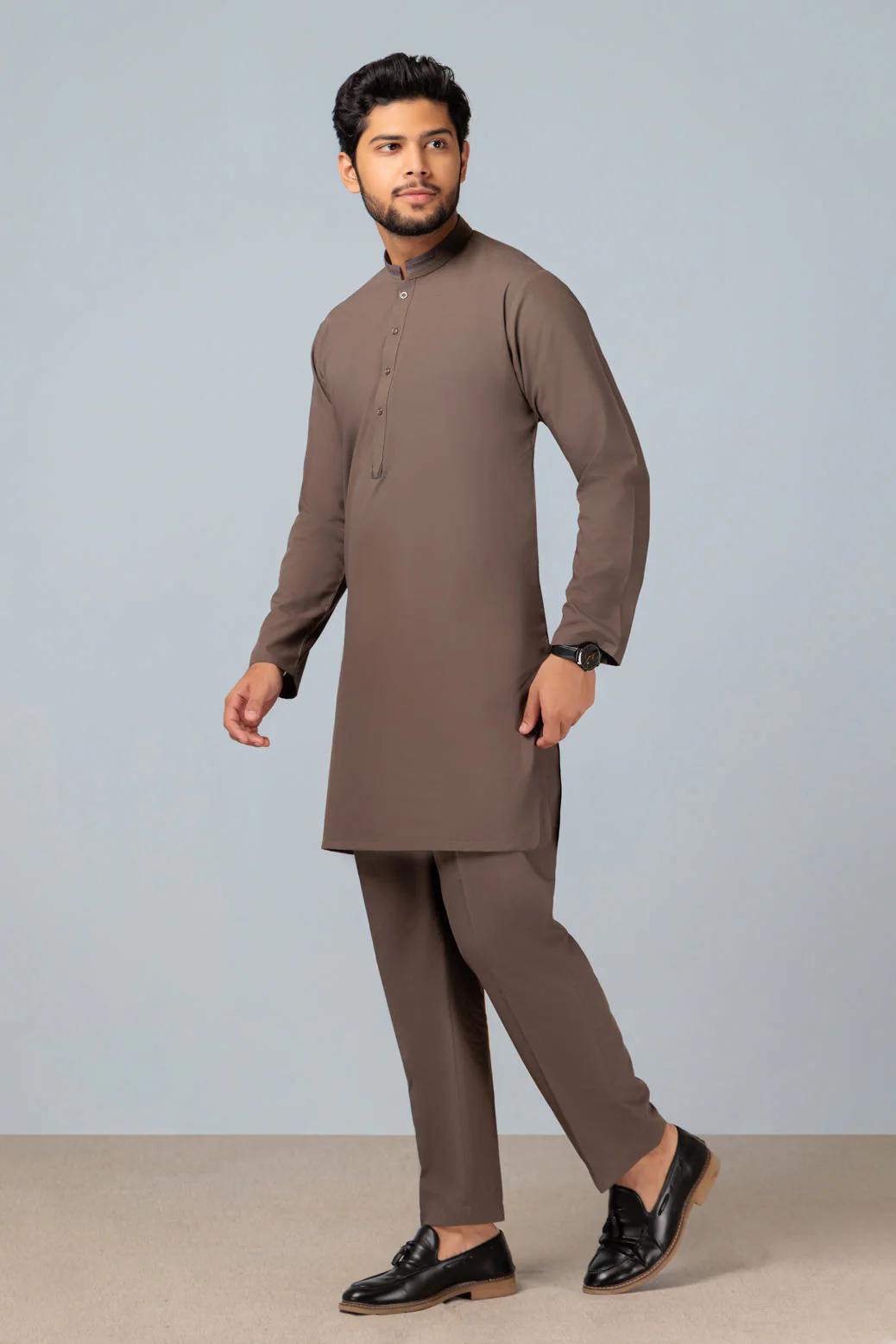 ARMY-BLENDED-KURTA PAJAMA TROUSER (KSS23-035) - Image 4