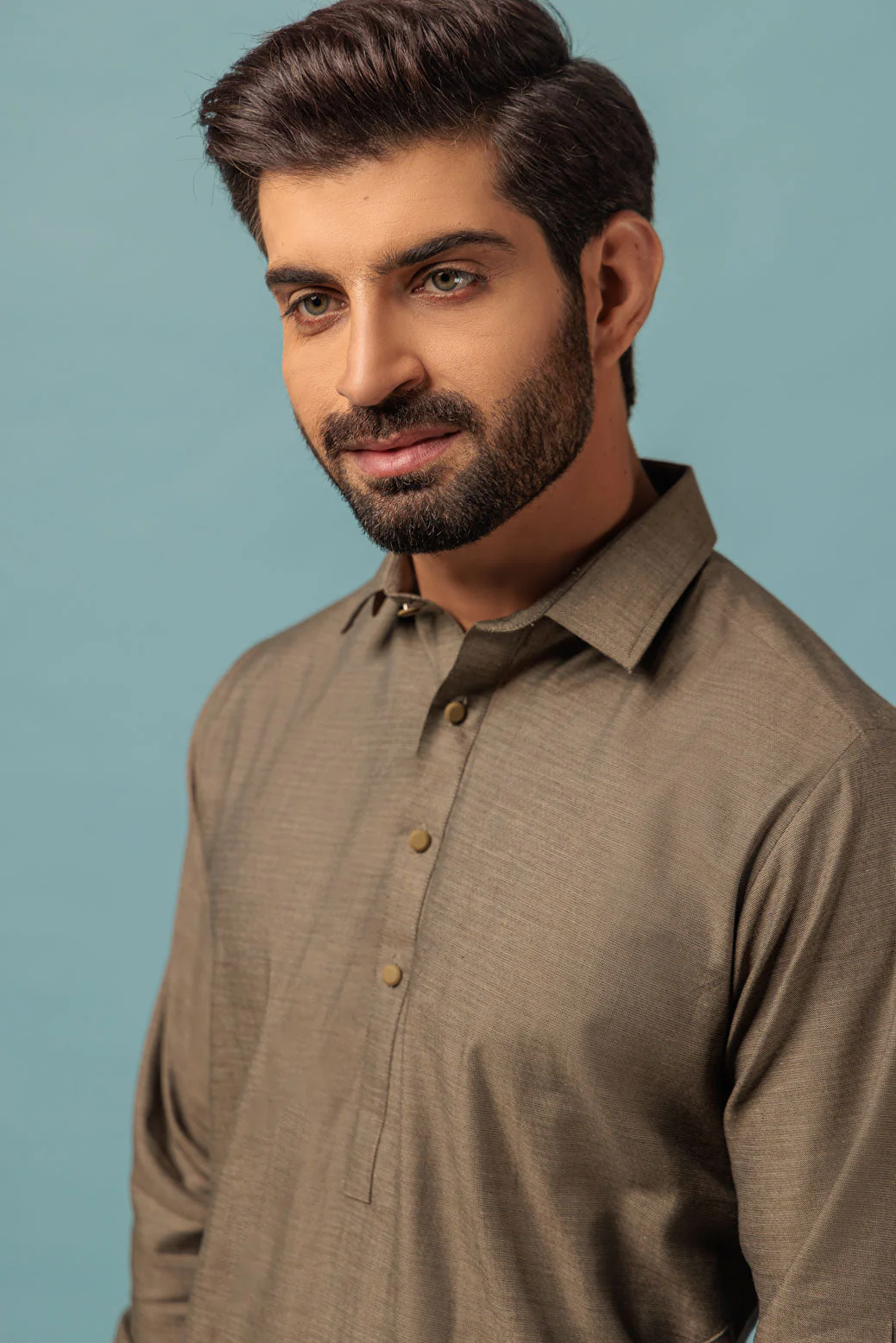 ARMY-YARN DYED-KURTA SHALWAR - (KSRW23-007) - Image 2