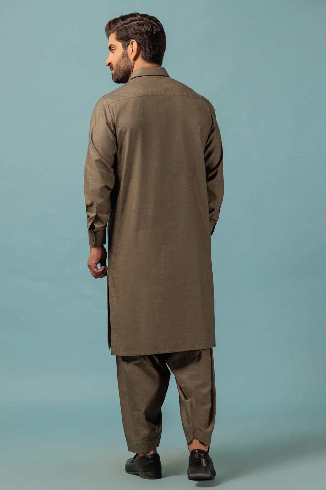 ARMY-YARN DYED-KURTA SHALWAR - (KSRW23-007) - Image 5