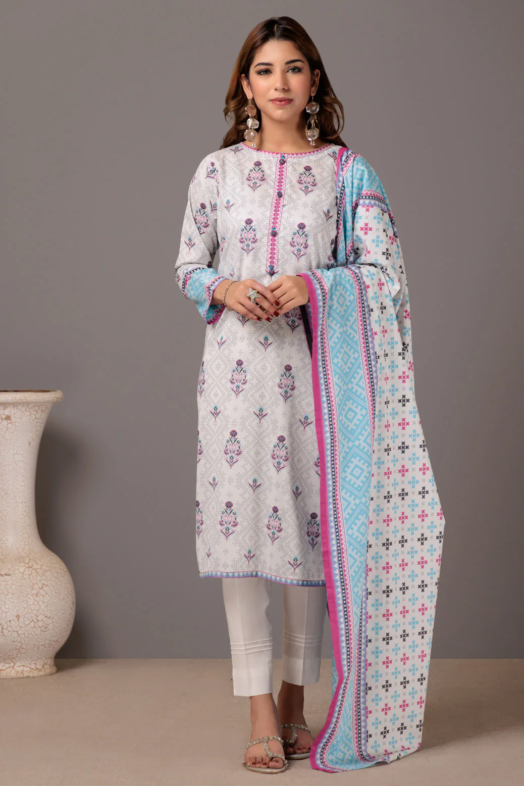 ASH+GRY-LAWN-2 PIECE (SRS232P21) - Image 2