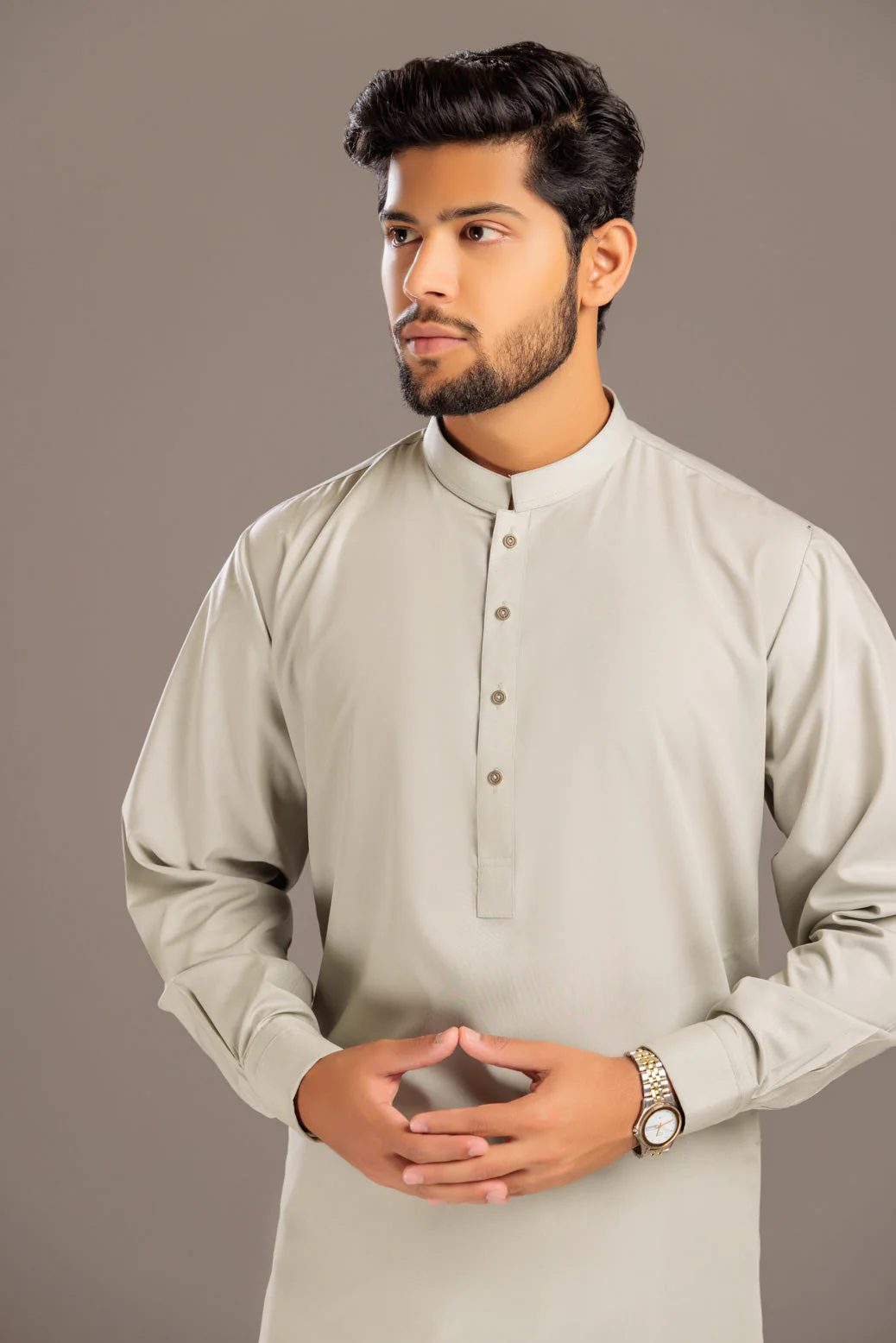 AVACADO-BLENDED-KURTA SHALWAR- (KSRS23-077) - Image 2
