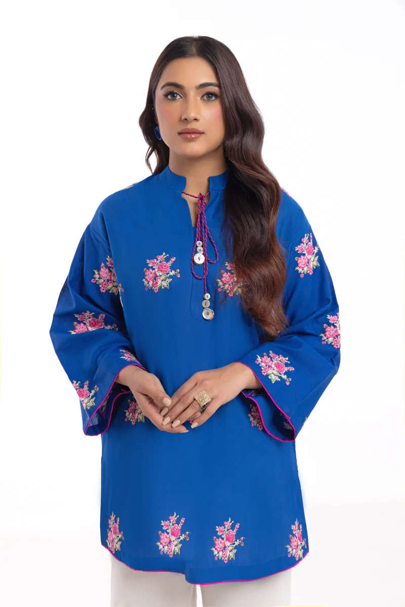 Blue-Khaddar-1 Piece (AWT211P84P) - Image 3
