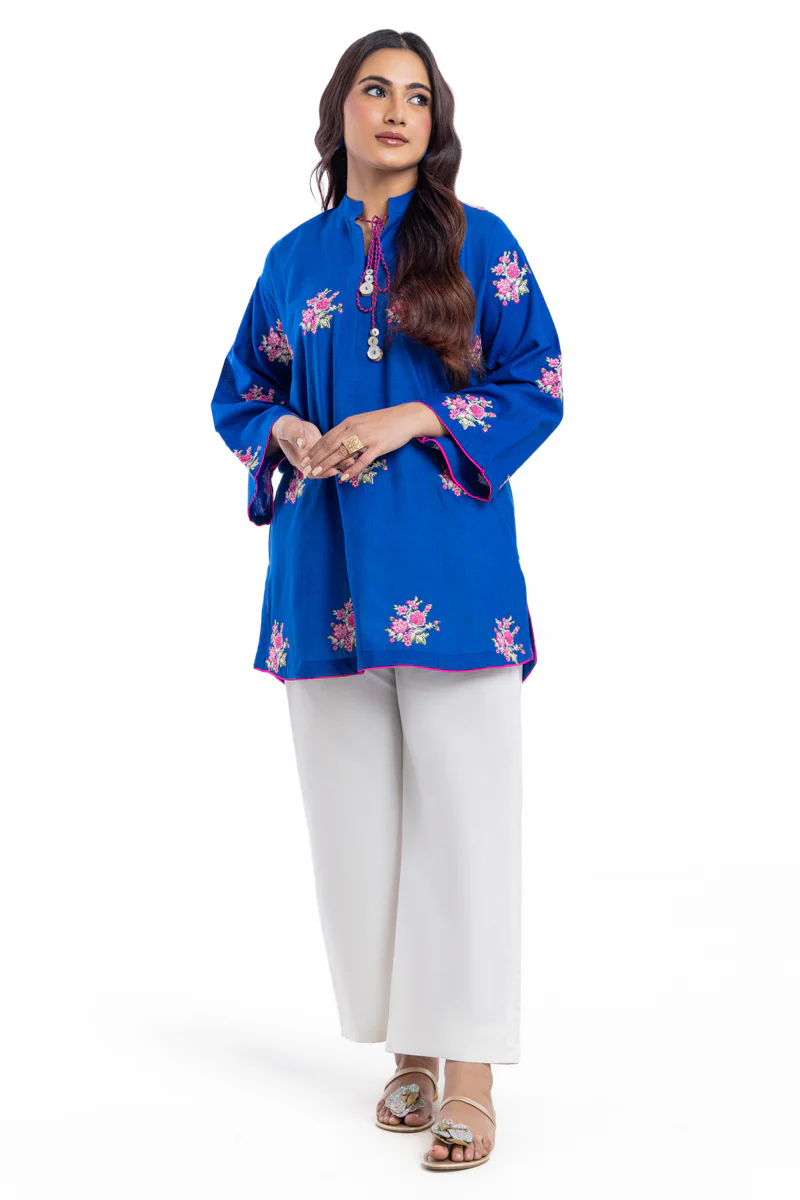 Blue-Khaddar-1 Piece (AWT211P84P) - Image 4