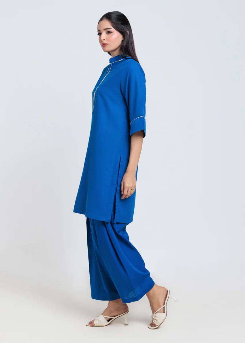 Blue-Khaddar-2 Piece (AWT212P84P) - Image 5
