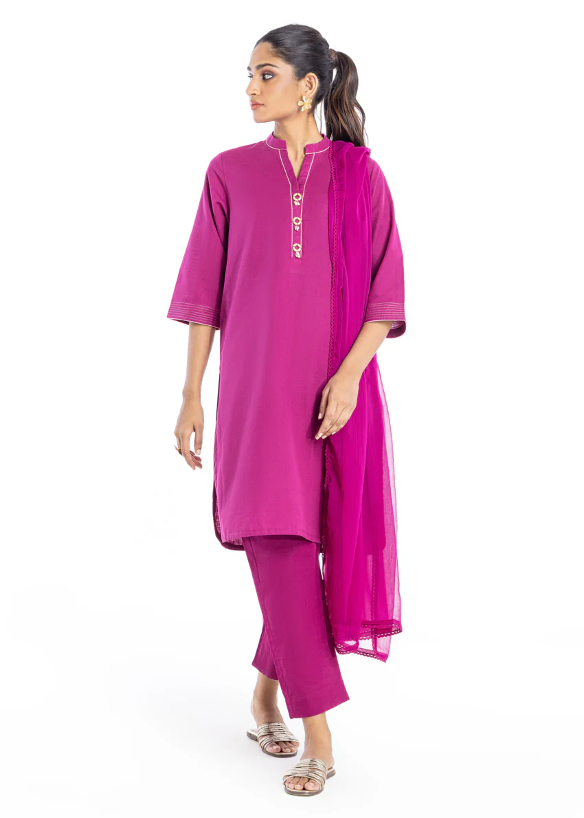 Plum-Khaddar-3 Piece (AWT213P83P) - Image 3