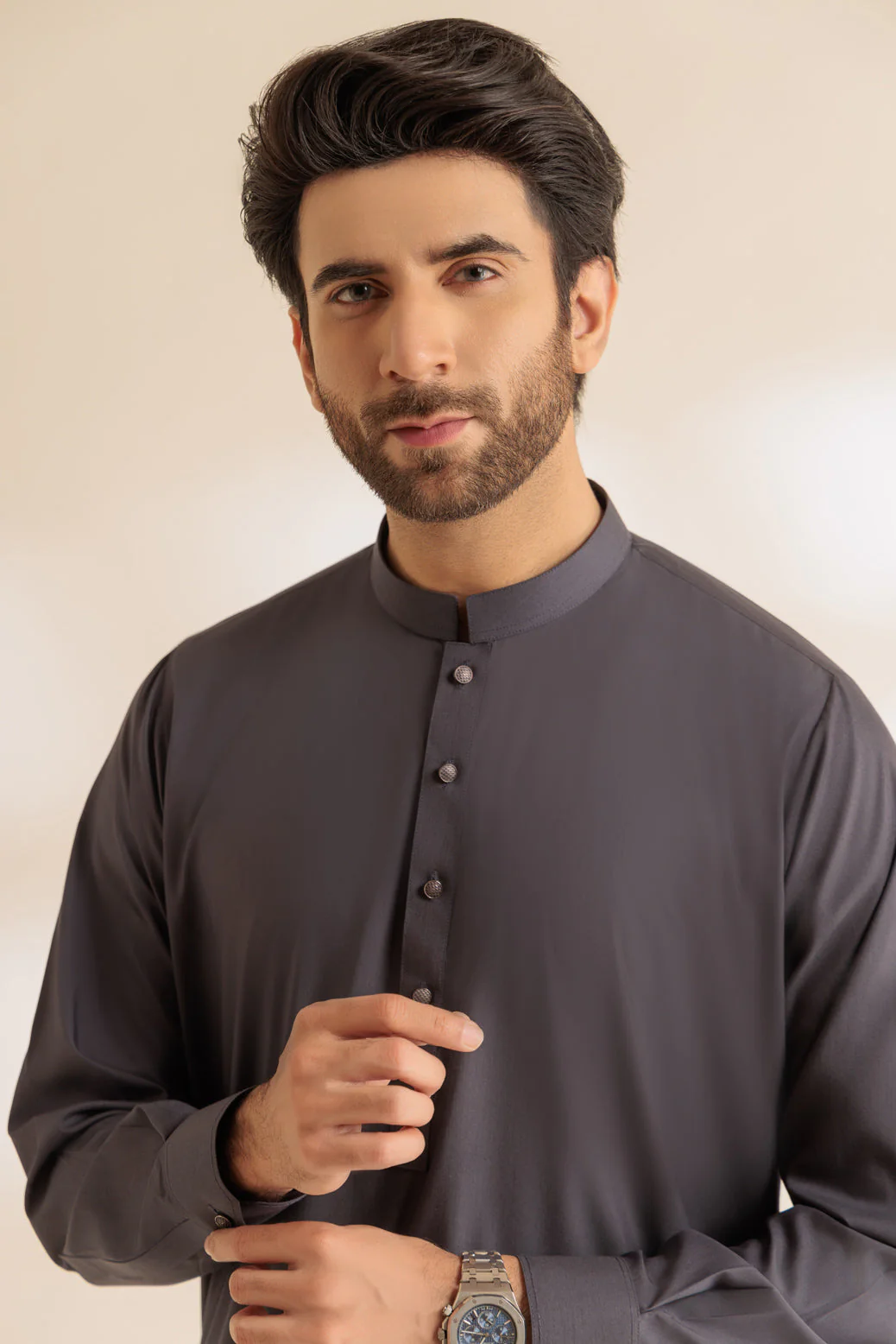 B-SAND-BLENDED-KURTA SHALWAR - (KSRS24-032) - Image 2
