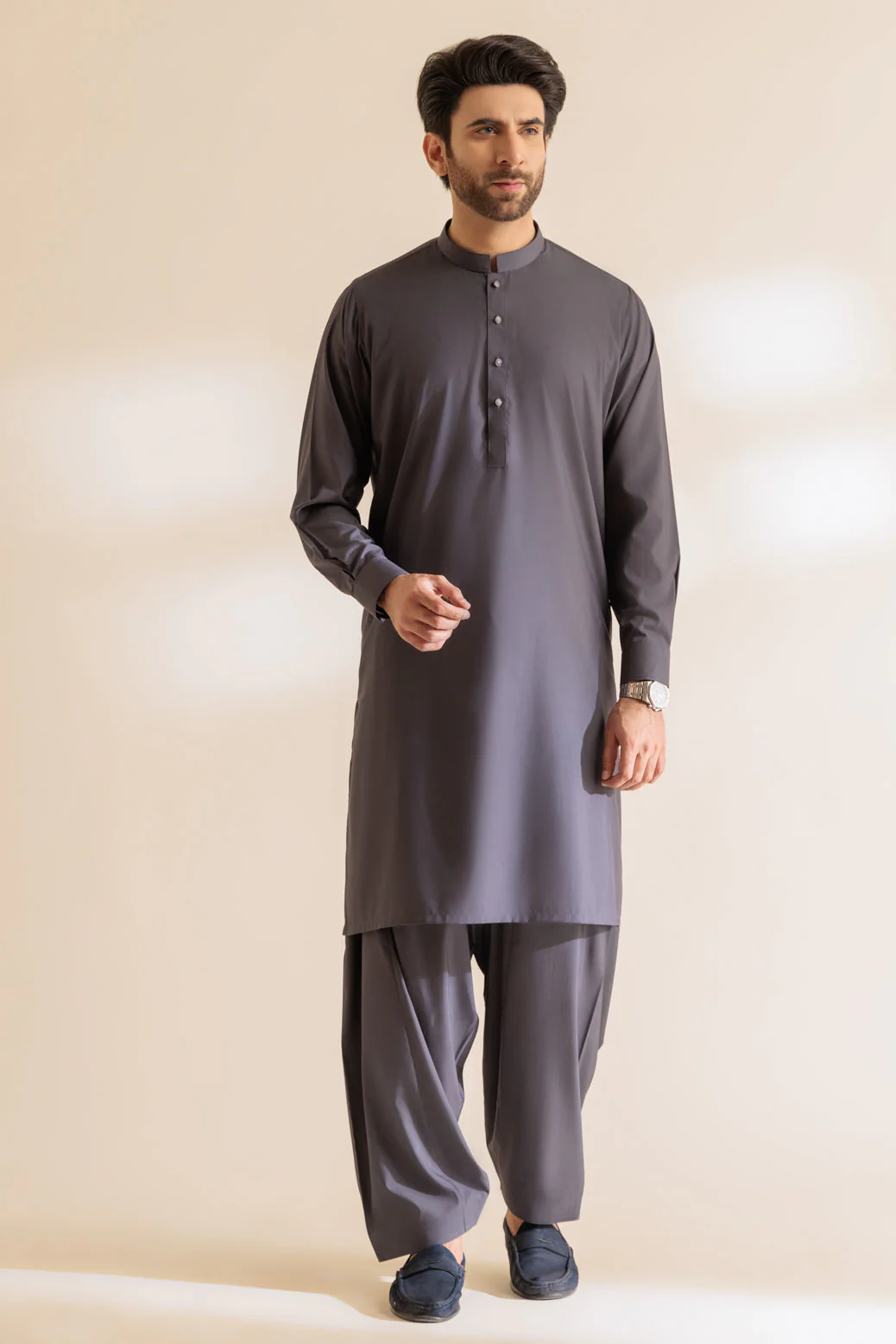 B-SAND-BLENDED-KURTA SHALWAR - (KSRS24-032) - Image 5