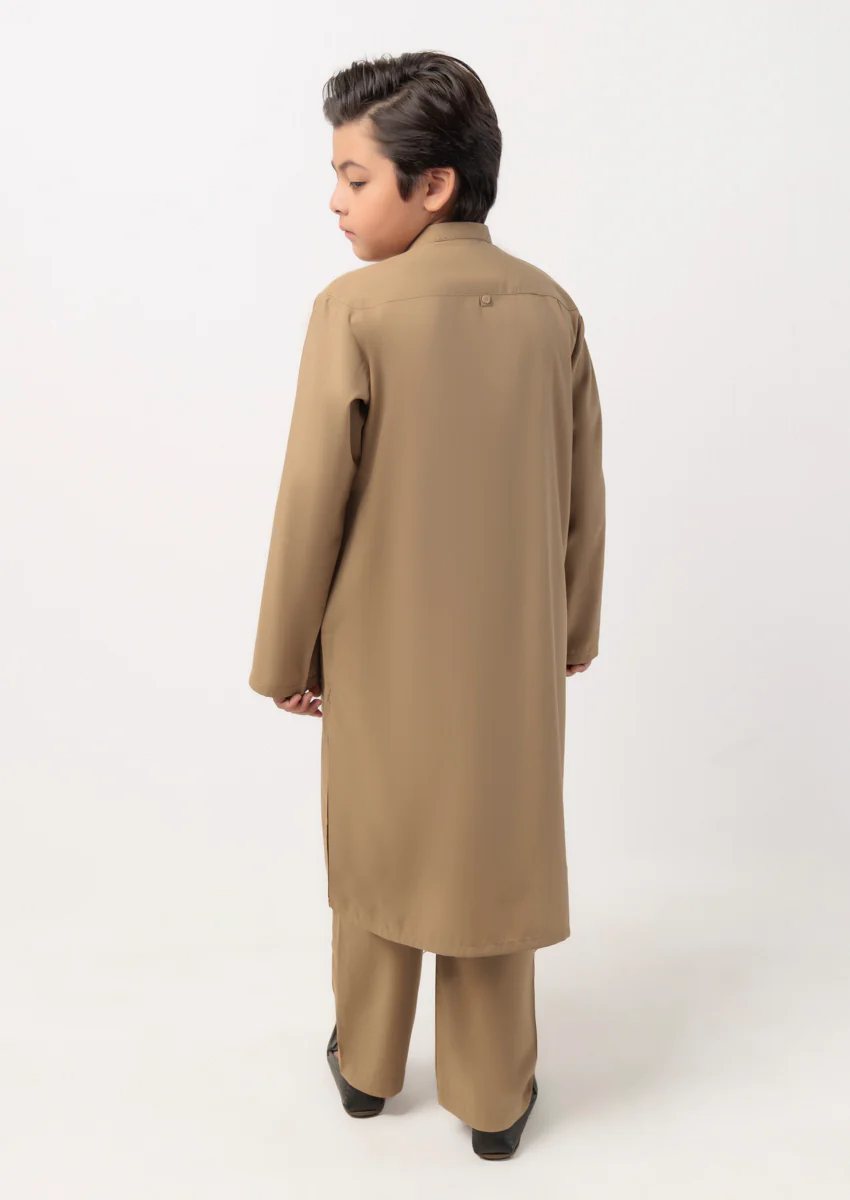 Khaki-Blended-Kurta Trouser - (B25KP2011) - Image 2