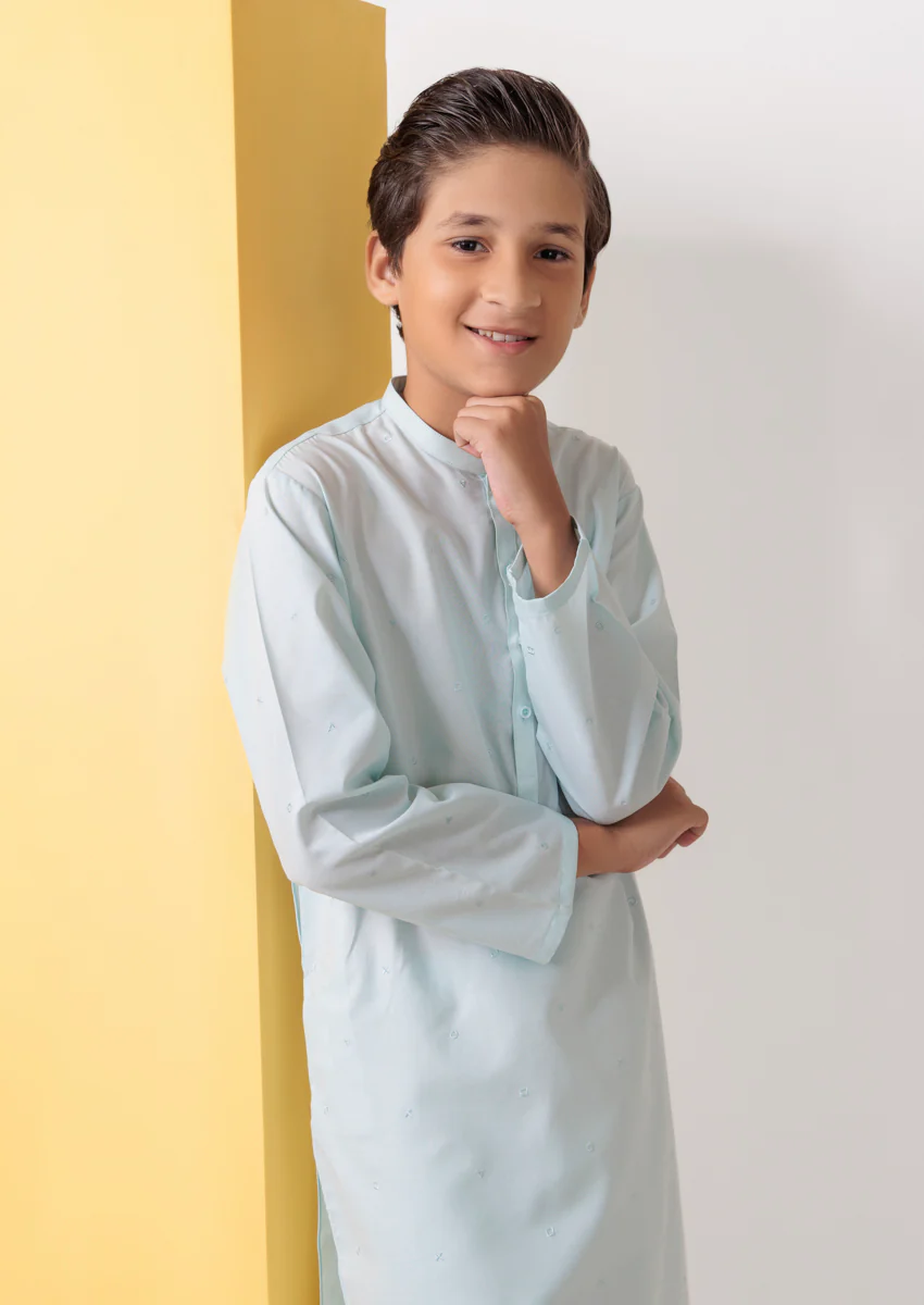 Cyan-Blended-Kurta Trouser - (B25KP2033) - Image 4