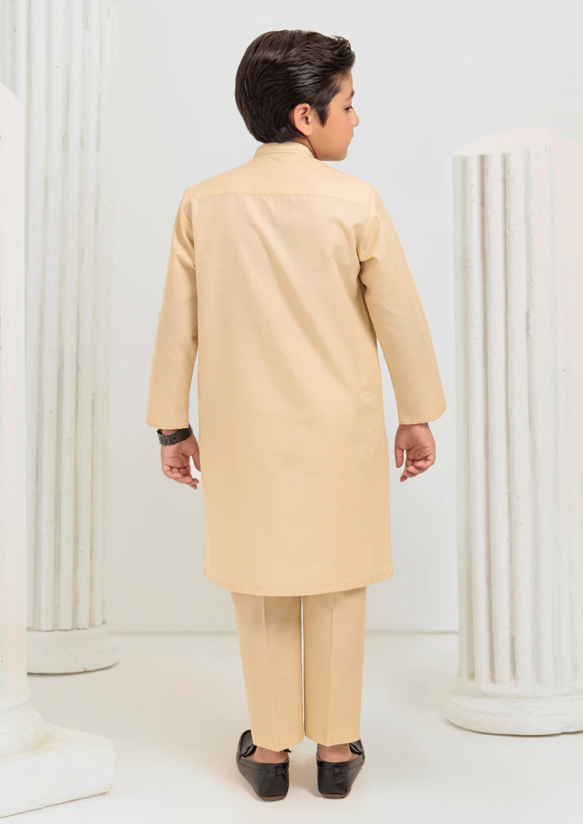 Cream-Blended-Kurta Trouser - (B25KP2034) - Image 2
