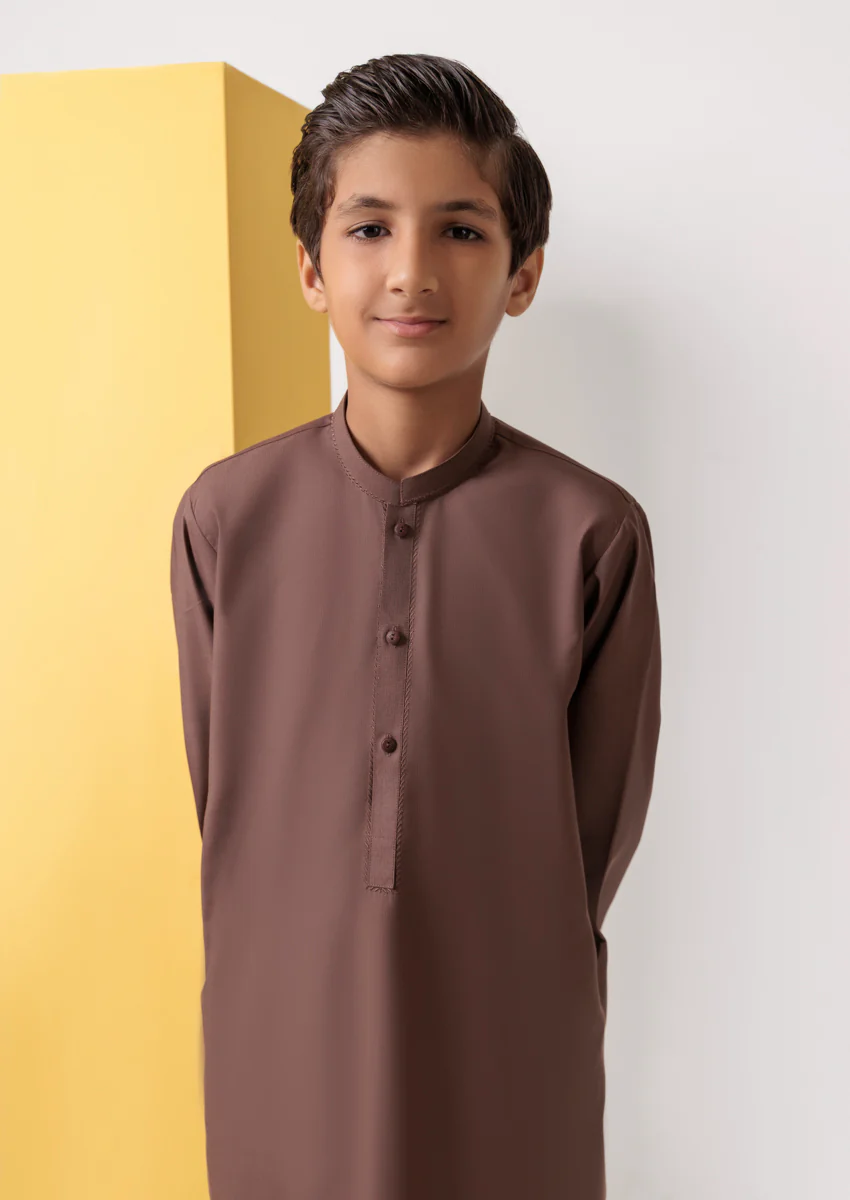 D-Brown-Blended-Kurta - (B25KU1019) - Image 7
