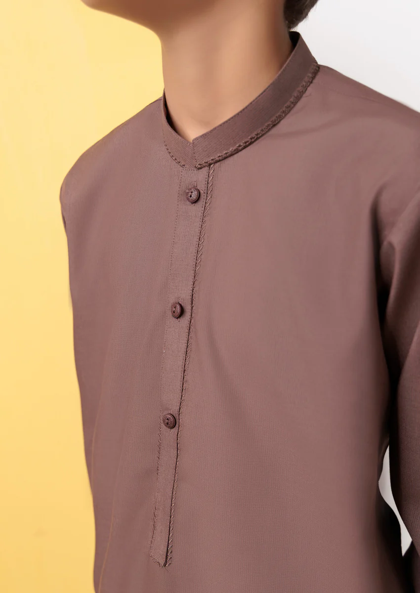 D-Brown-Blended-Kurta - (B25KU1019) - Image 8