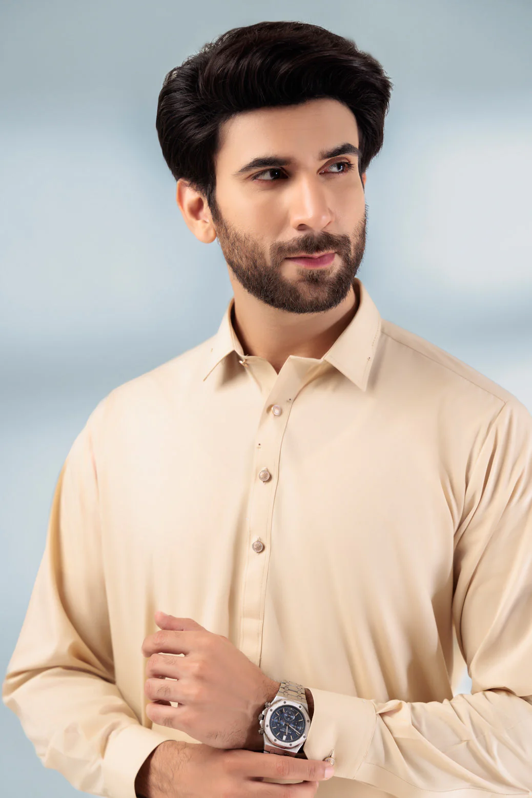 BEIGE-BLENDED-KURTA SHALWAR - (KSRS24-030) - Image 4