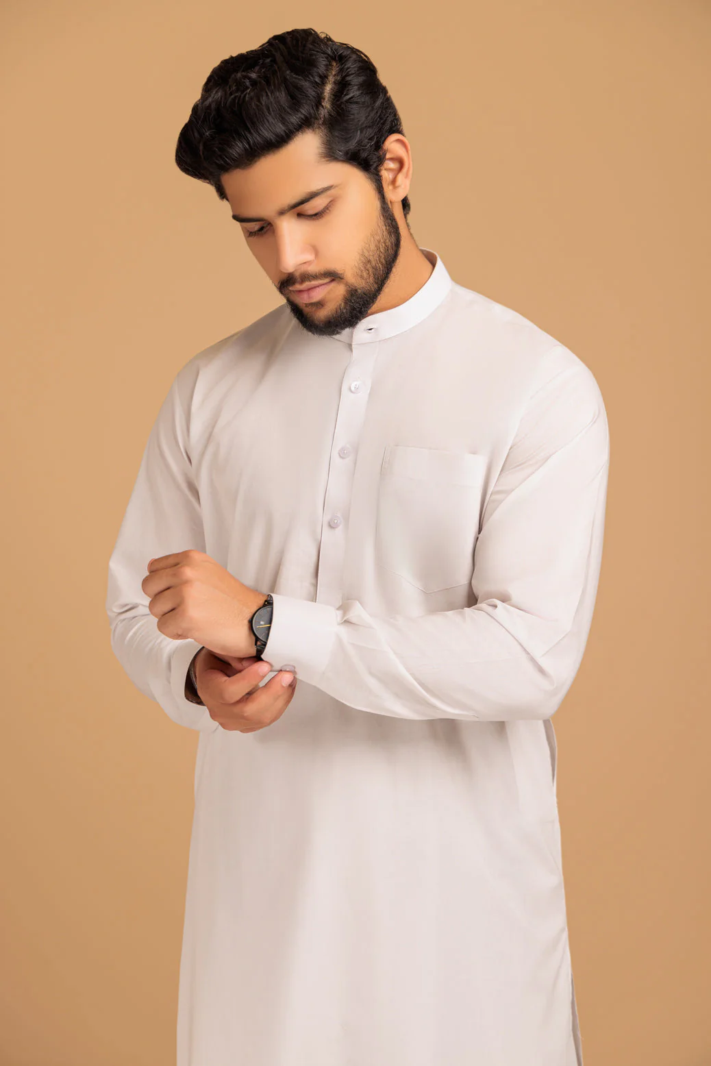 BEIGE-BLENDED-SHALWAR SUIT- (GSBS23-011) - Image 2