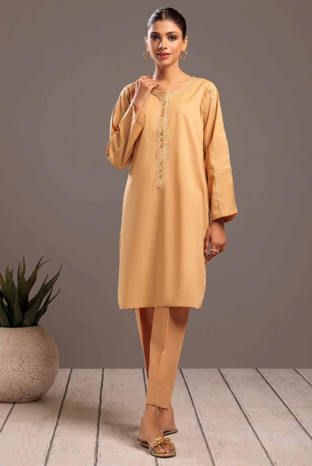 BEIGE-CAMBRIC-1 PIECE (SRS231P05) - Image 3