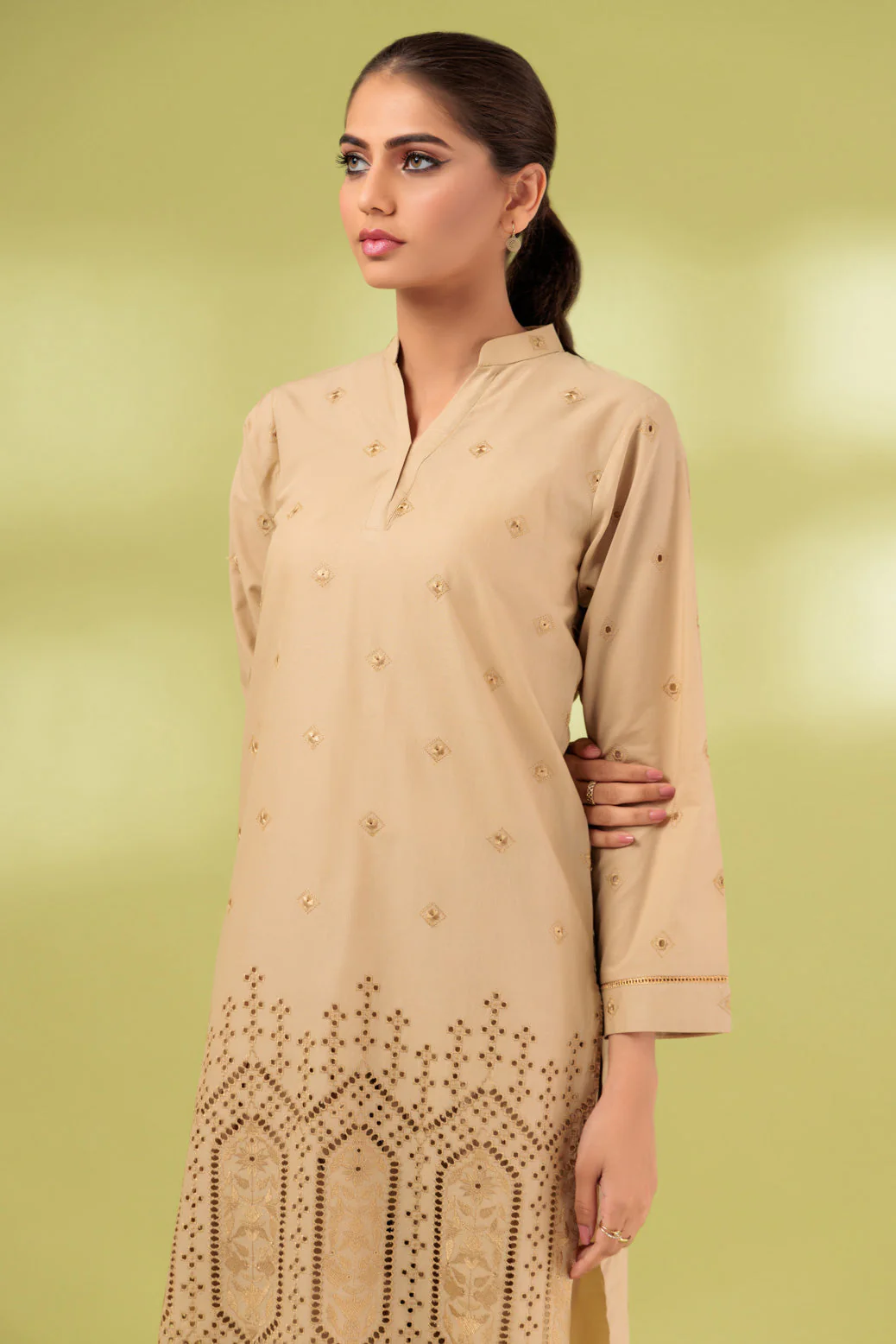 BEIGE-CAMBRIC-2 PIECE (SRS232P37) - Image 2