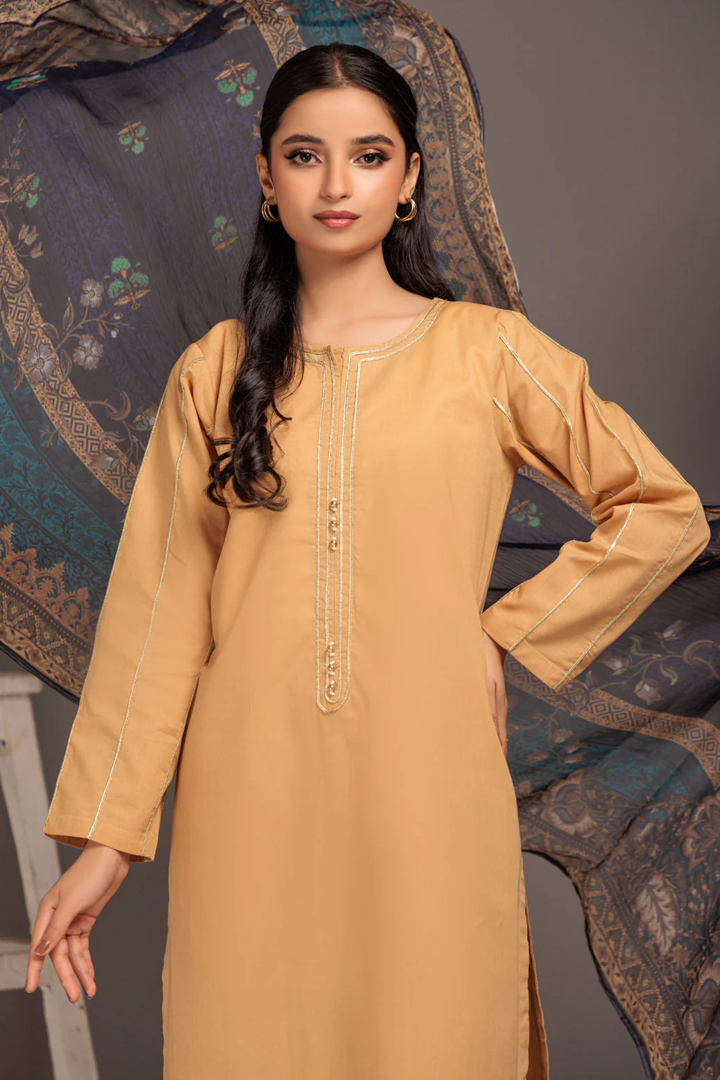 BEIGE-CAMBRIC-2 PIECE (SRS232P40) - Image 4