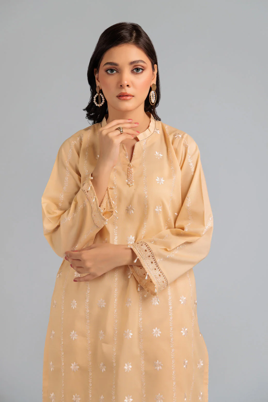 BEIGE-CAMBRIC-2 PIECE (WAS222P29) - Image 2