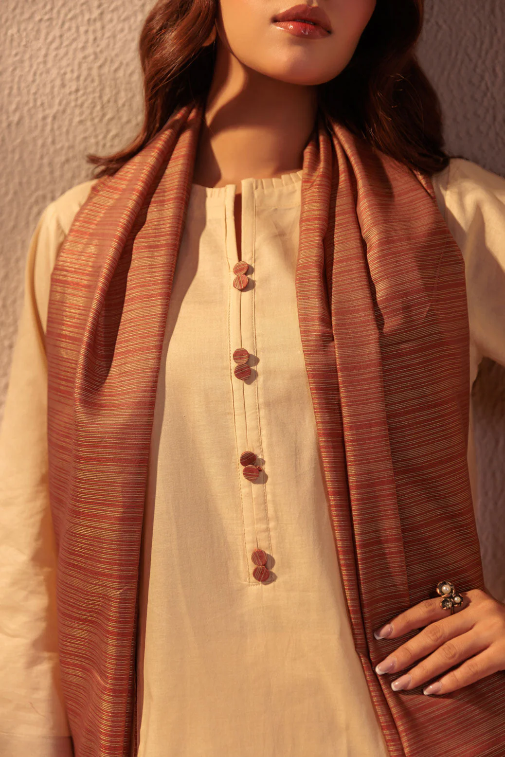 BEIGE-CAMBRIC-3 PIECE (BPS1243P20) - Image 2