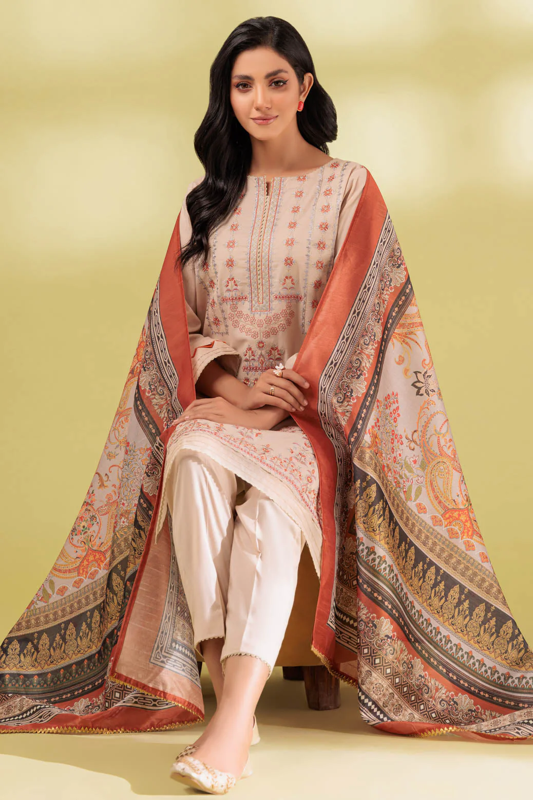 BEIGE-CAMBRIC-3 PIECE (SHS233P06) - Image 3