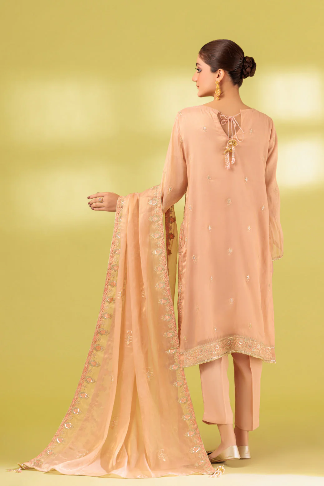 BEIGE-CHIFFON-3 PIECE (MWF233P08) - Image 4