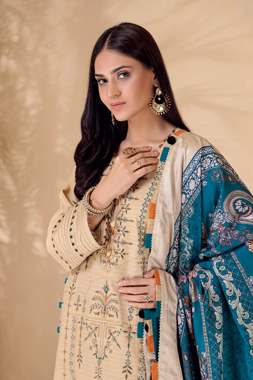 BEIGE-DOBBY-3 PIECE (HV1BN223P4) - Image 2