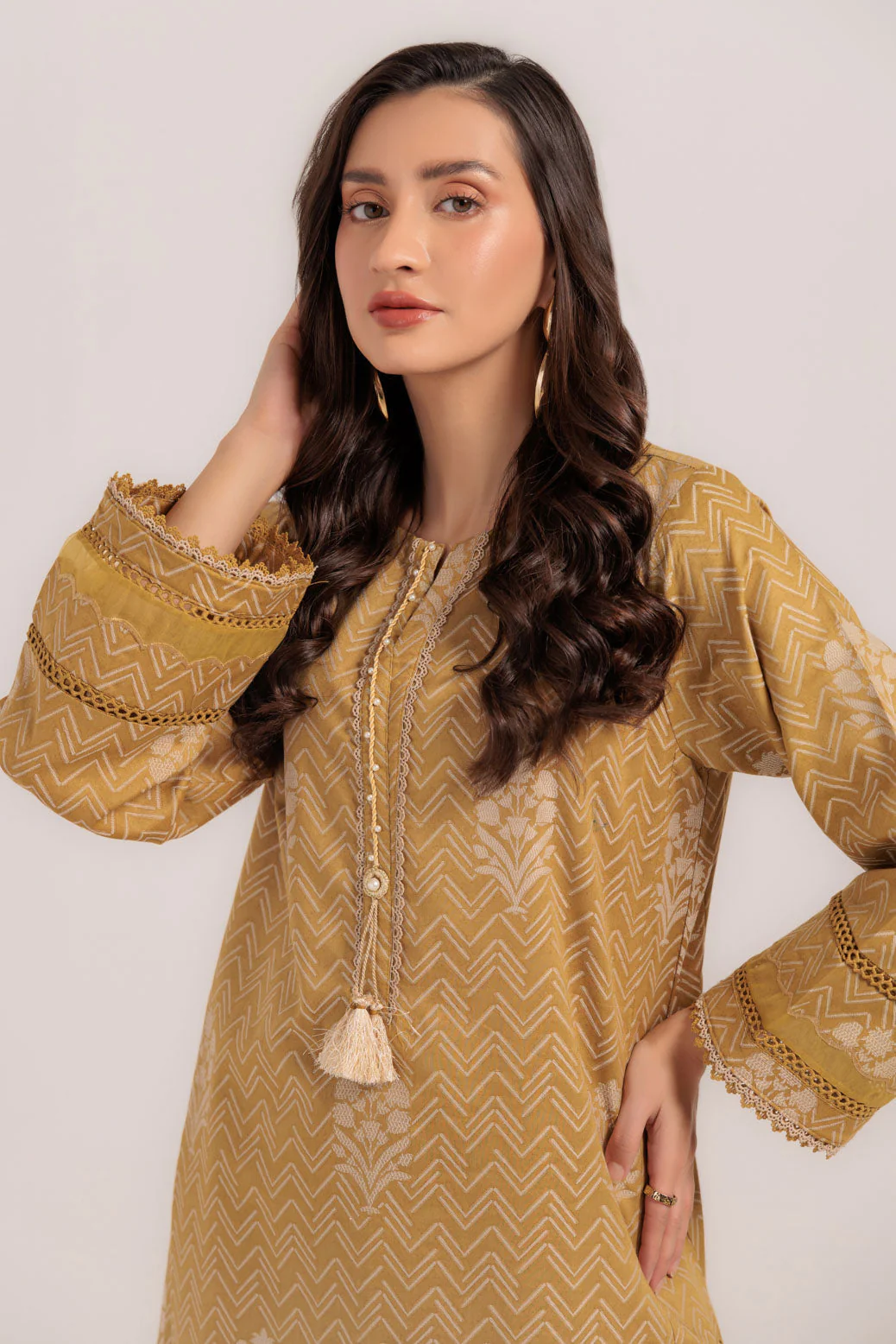 BEIGE-JACQUARD-2 PIECE (WS6242P13) - Image 4