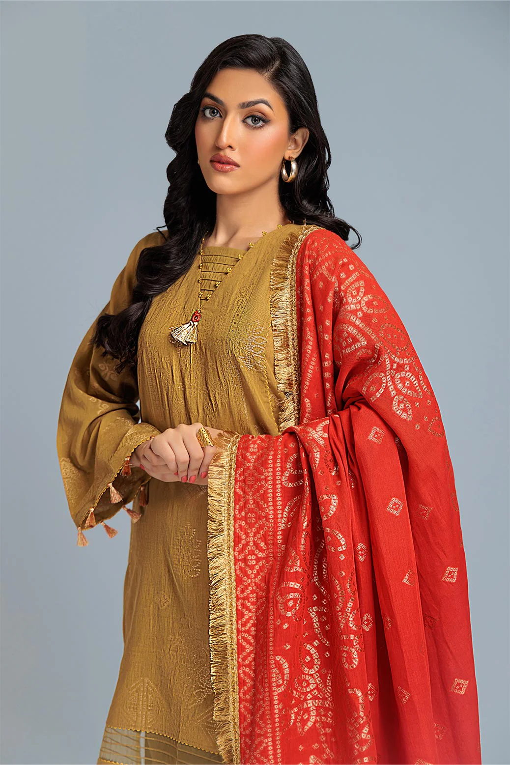 BEIGE-JACQUARD-3 PIECE (HBN233P19A) - Image 2