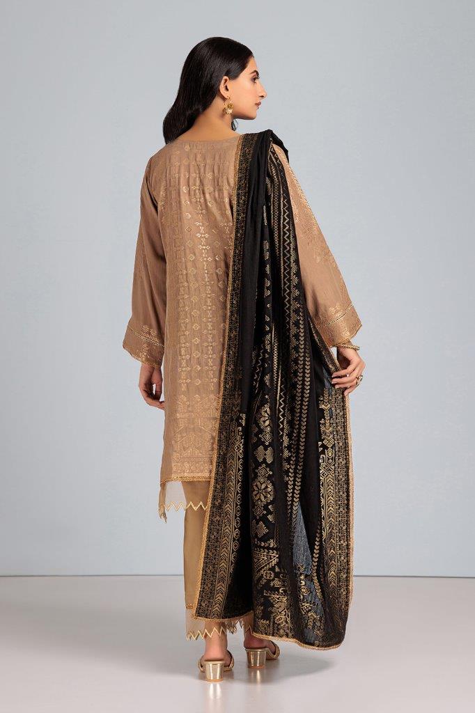 BEIGE-JACQUARD-3 PIECE (JHS233P15) - Image 2