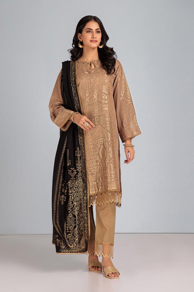 BEIGE-JACQUARD-3 PIECE (JHS233P15) - Image 4