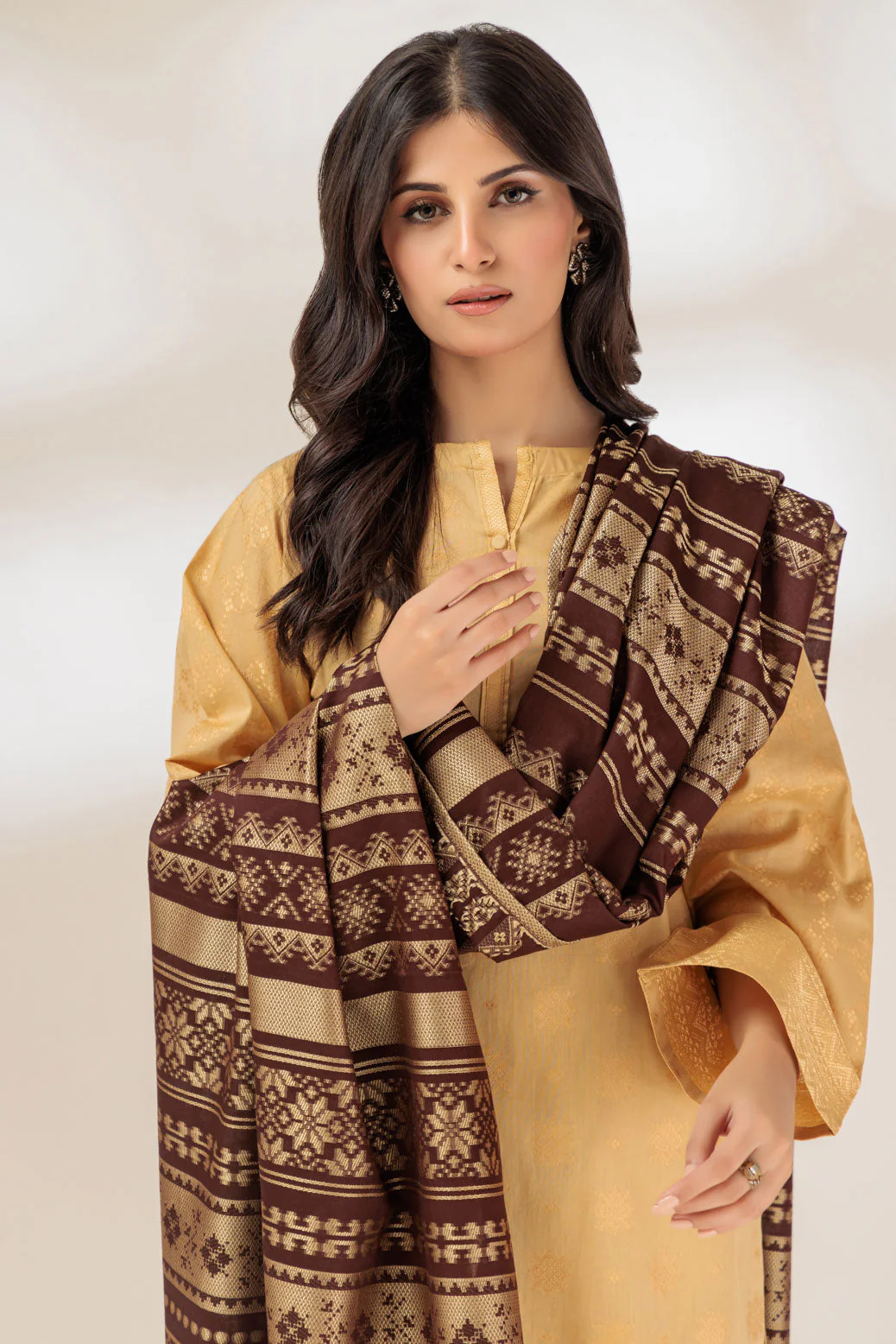 BEIGE-JACQUARD-3 PIECE (PWJ2233P21) - Image 4