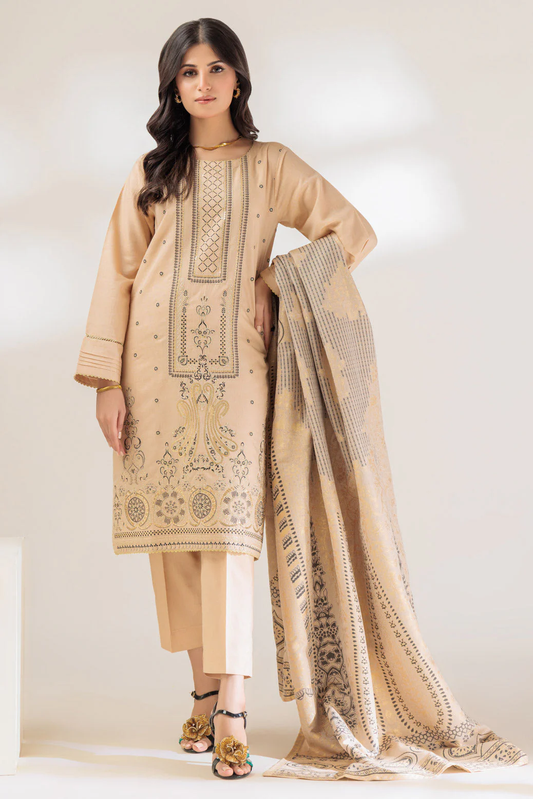 BEIGE-JACQUARD-3 PIECE (PWS5233P09) - Image 4