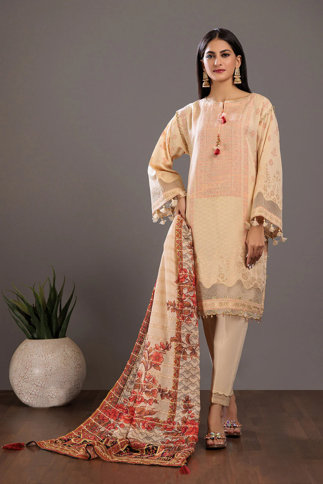 BEIGE-JACQUARD-3 PIECE (SV1NA233P2) - Image 4
