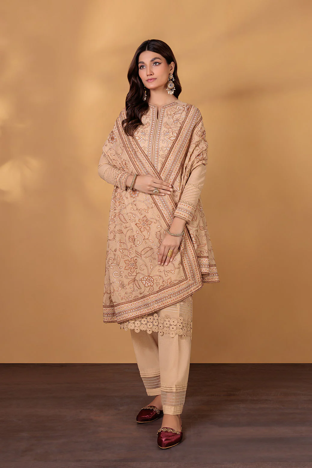 BEIGE-KARANDI-3 PIECE (HV1A223P6) - Image 3