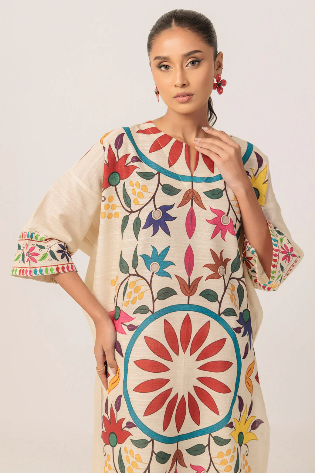 BEIGE-KHADDAR-2 PIECE (WS7242P21) - Image 3