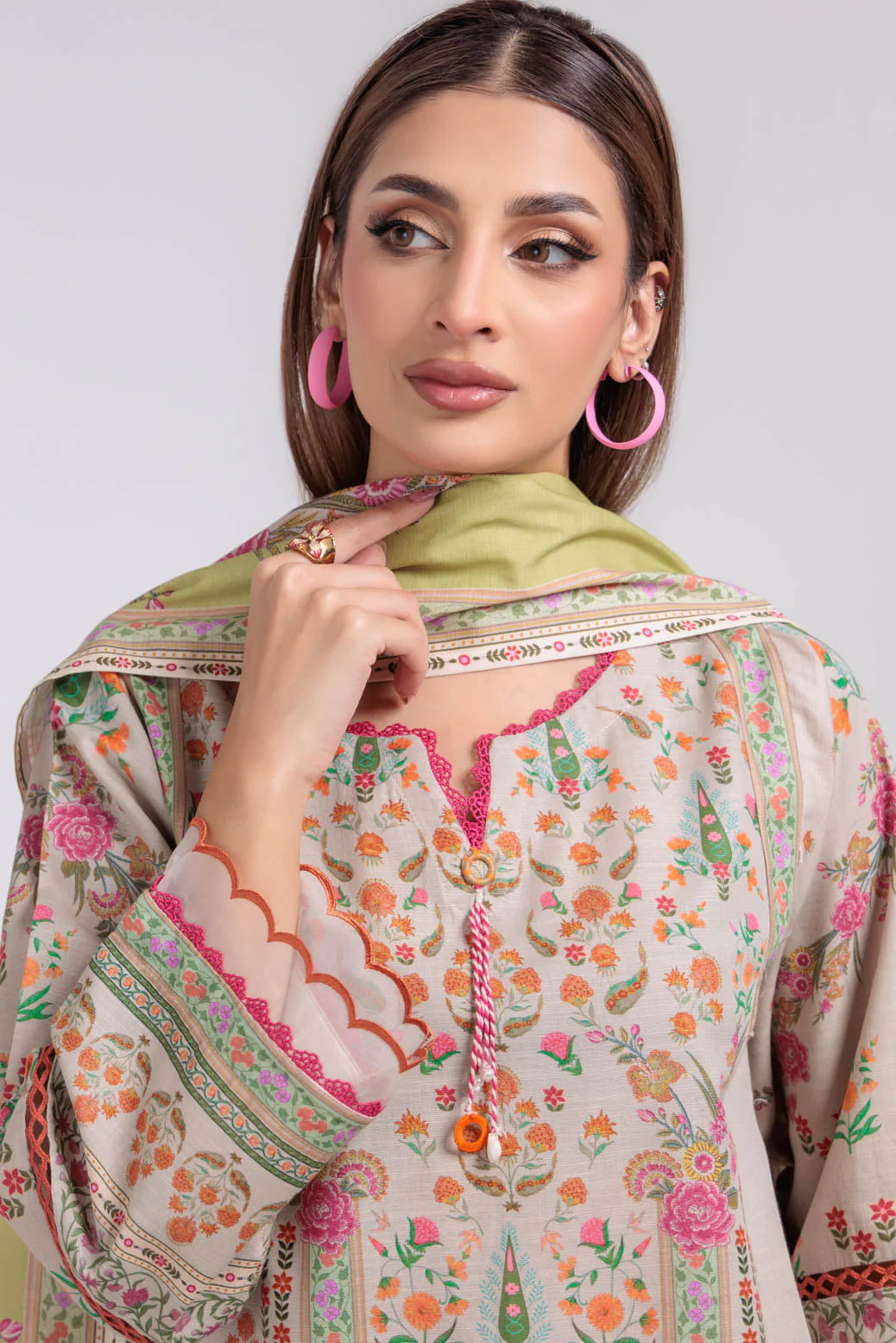 BEIGE-KHADDAR-3 PIECE (WS6243P35) - Image 2