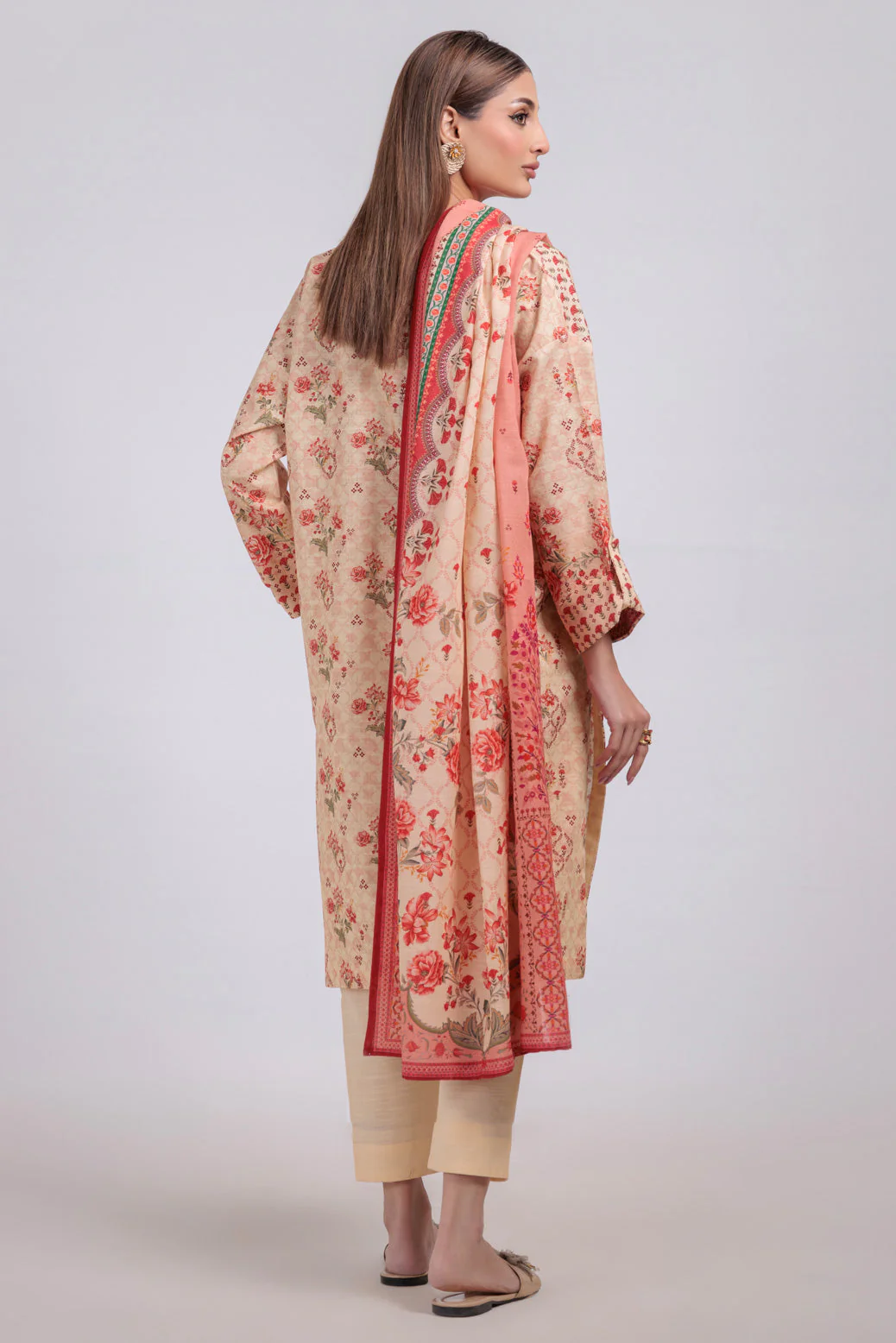 BEIGE-KHADDAR-3 PIECE (WS6243P89) - Image 5