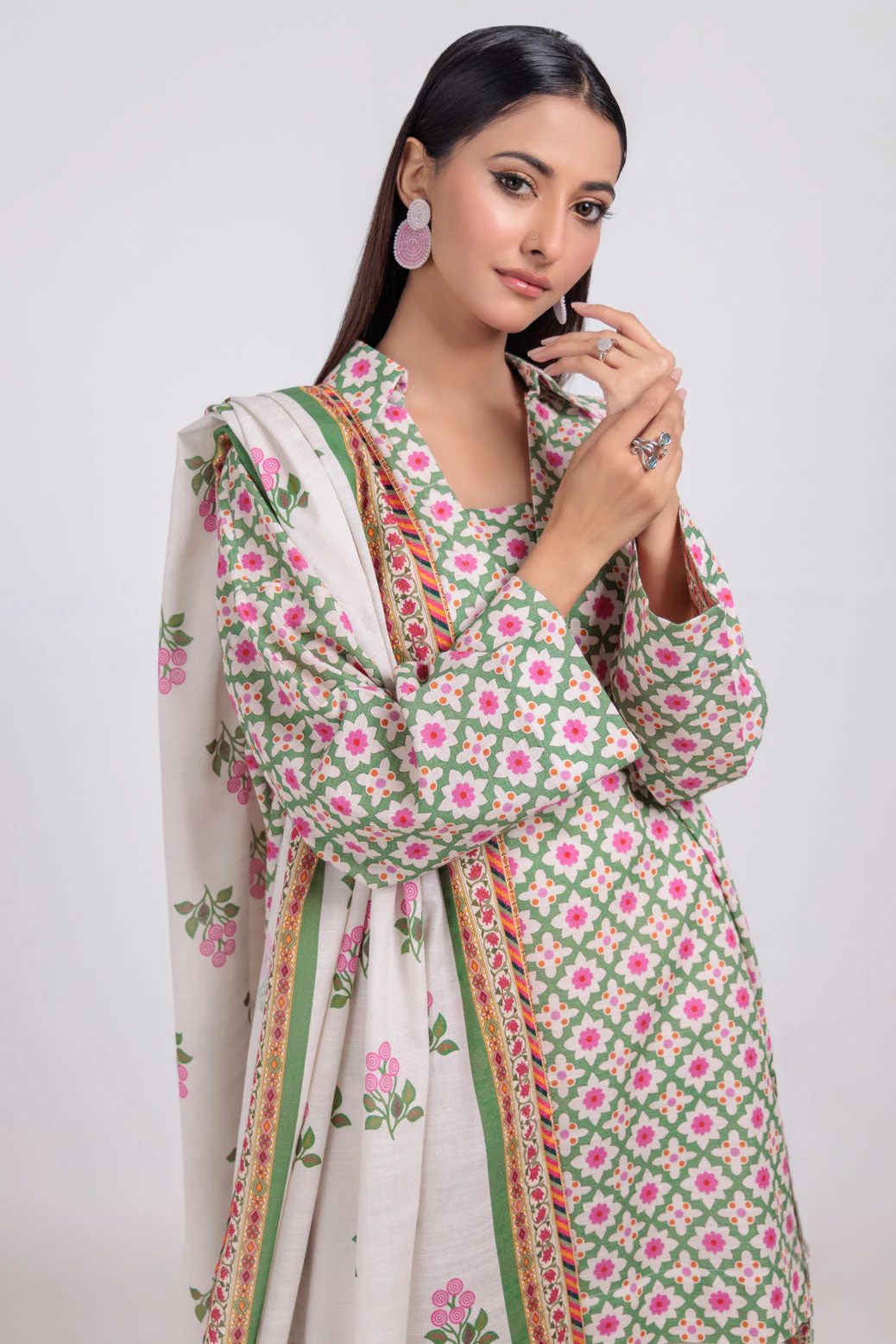 BEIGE-KHADDAR-3 PIECE (WS7243P29) - Image 2
