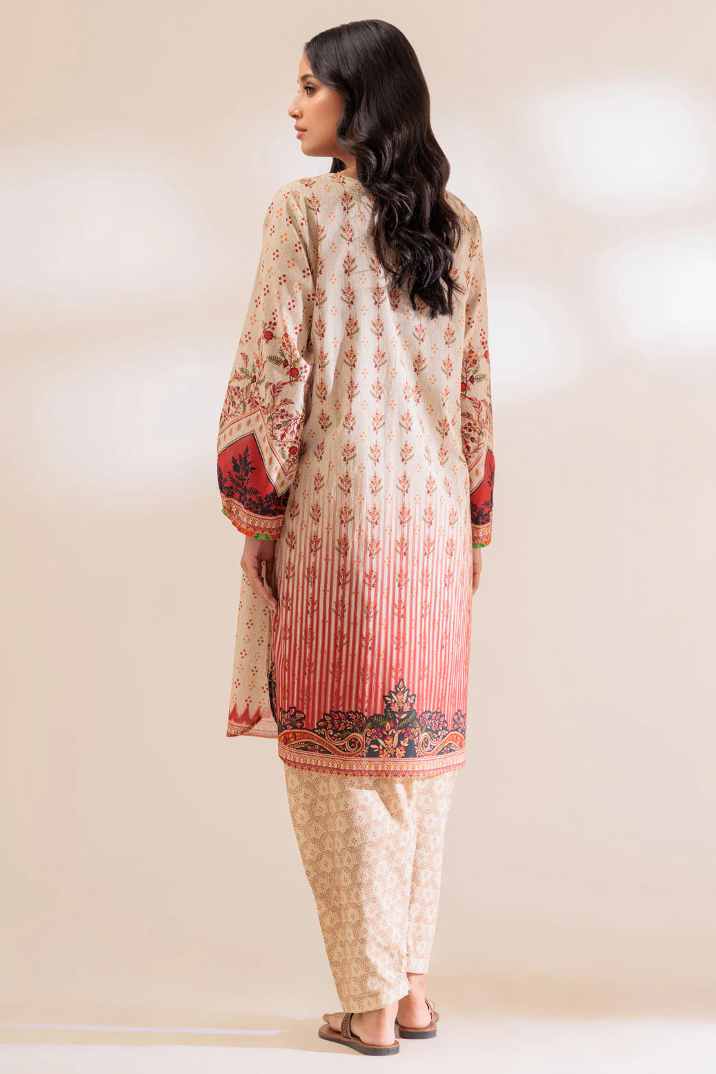 BEIGE-LAWN-2 PIECE (PWS1232P19) - Image 5