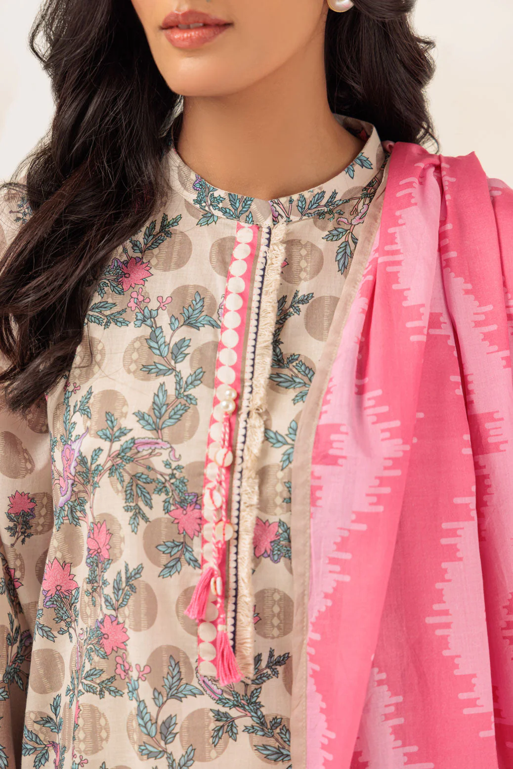 BEIGE-LAWN-3 PIECE (BPS1243P07) - Image 2